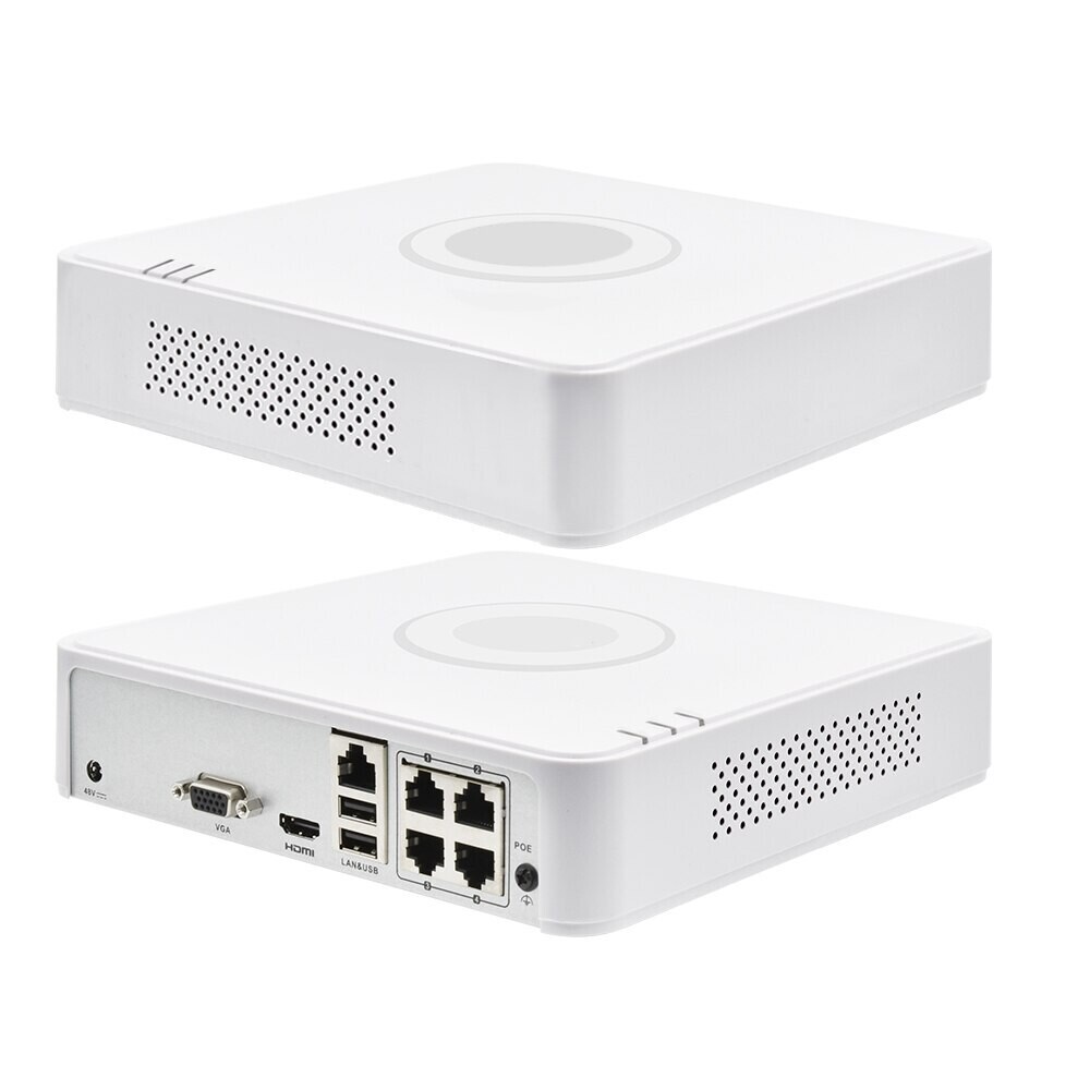 Hikvision 4-Channel Q1 Series NVR. 4 Independent PoE network interfaces;