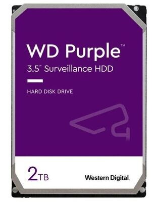 WD Purple Surveillance 2TB Internal SATA Hard Drive for Desktops