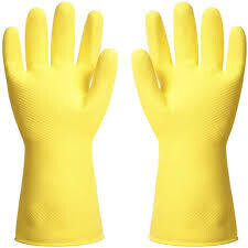Kitchen Gloves Yellow | 12 pairs per bag