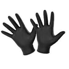 6 mil Black Nitrite Gloves- Large