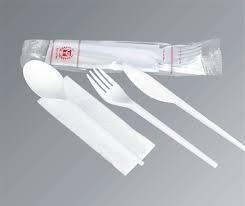 4pc  Cutlery Kit ( Fork+Knife+Spoon+Napkin) | 500pc