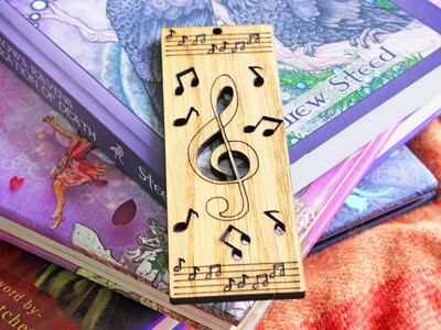 Bespoke Wooden Music Bookmark Bespoke Wooden Music Bookmark