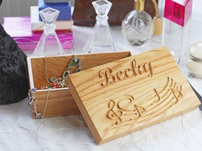 Themed Personalised Oak  - Music Stave