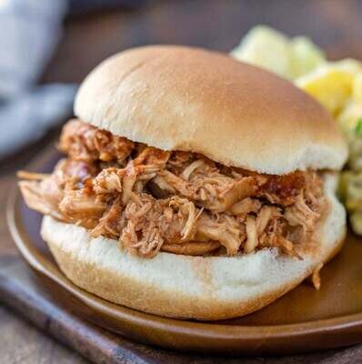 Chopped Chicken BBQ Sandwich