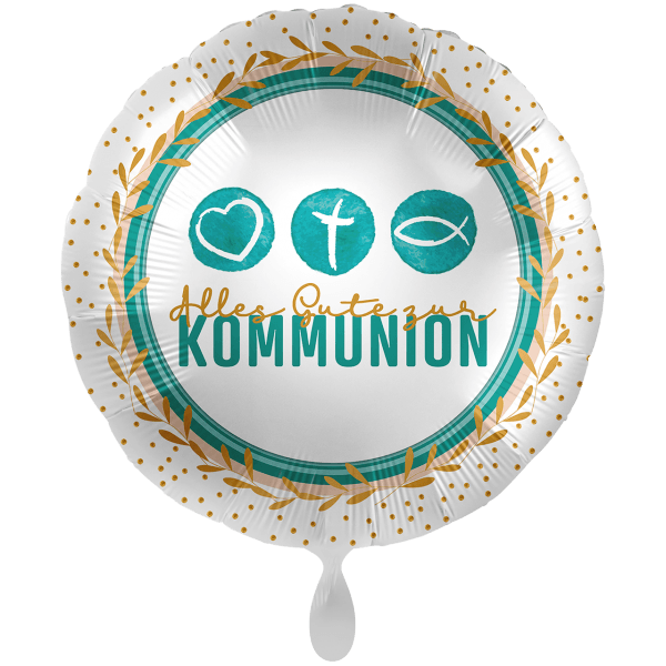 Folienballon XXL Folienballon XXL "Kommunion Symbols" - 71 cm - gefüllt