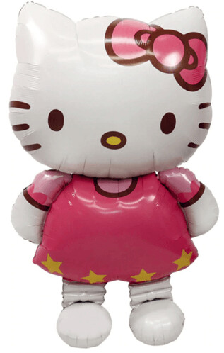 Folienballon MEGA AirWalker Hello  Kitty - 76 x 127 cm - gefüllt