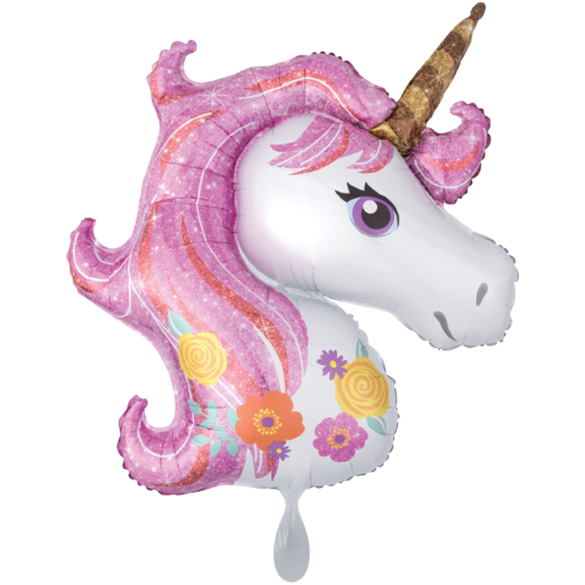 Folienballon XXL Magical Unicorn - ca. 83 cm x 73 cm - gefüllt