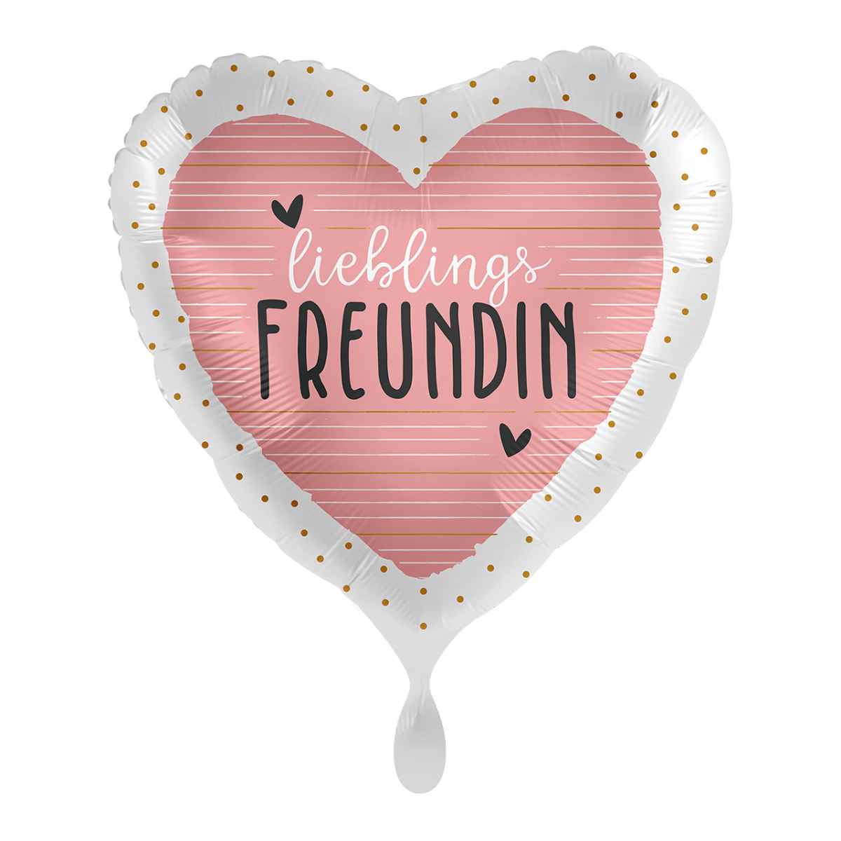 Folienballon Herz "Lieblingsfreundin" - 45 cm - gefüllt
