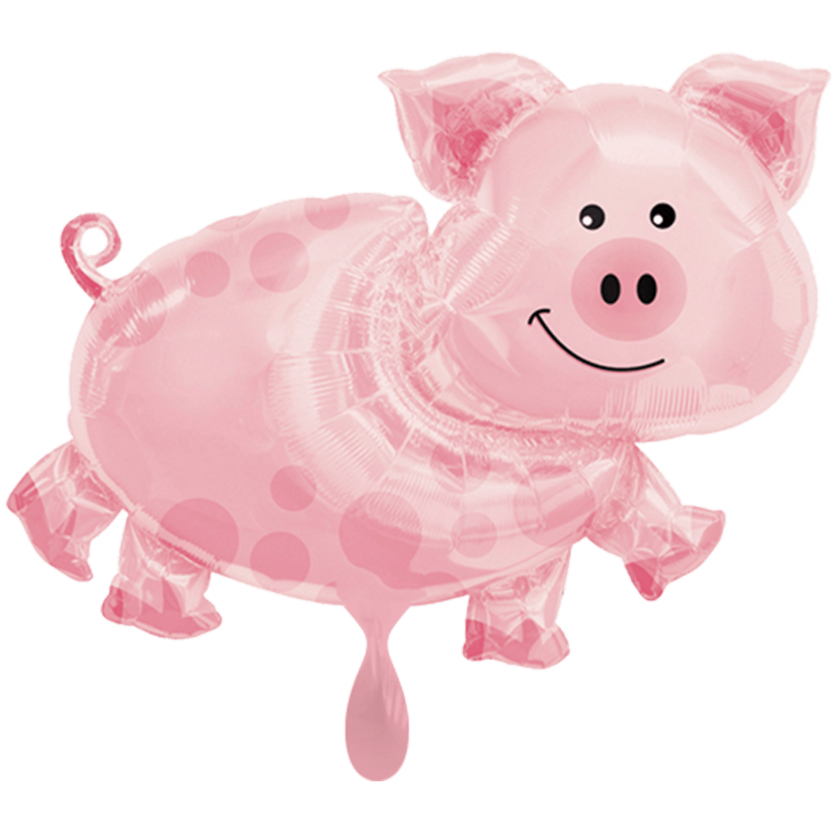 Folienballon XXL Pig - ca. 64 cm x 89 cm - gefüllt