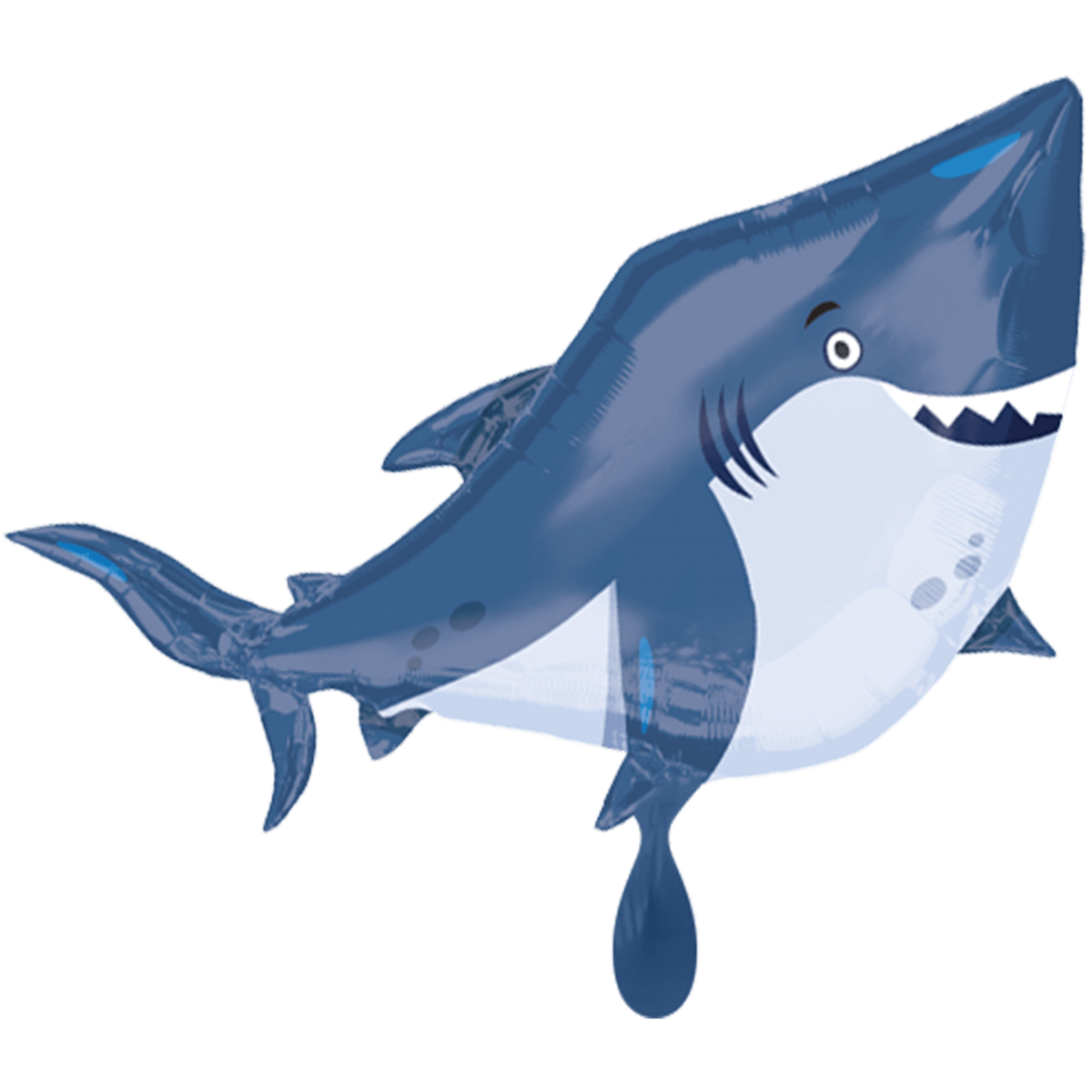 Folienballon XXL Ocean Buddies Shark ca. 101  x 81 cm - gefüllt