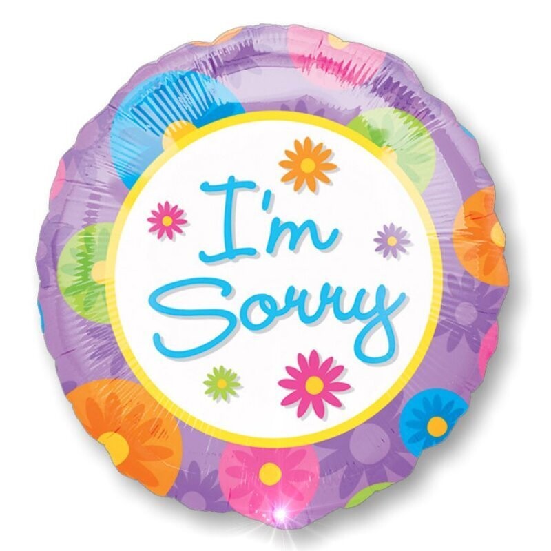 Folienballon "I'm Sorry" - 45 cm - gefüllt