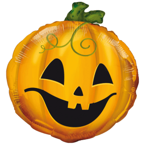 Folienballon "Halloween Kürbis" - 45 cm - gefüllt