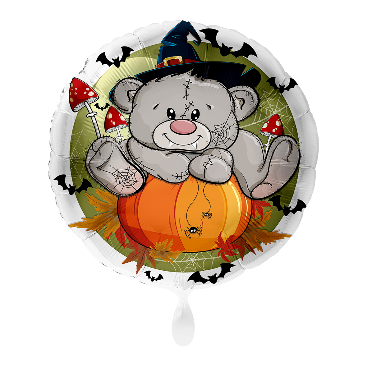 Folienballon "Halloween Gruselbär" - 45 cm - gefüllt
