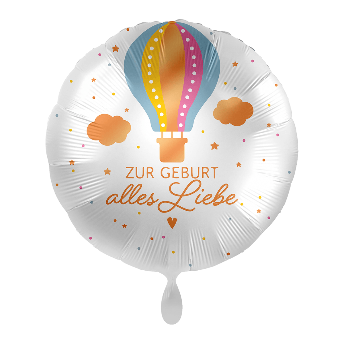 Folienballon "Baby Zur Geburt alles Liebe" - 43 cm - gefüllt