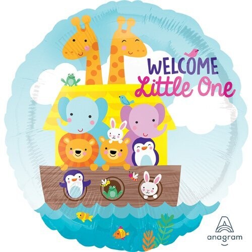 Folienballon "Baby Welcome Little One" - 43 cm - gefüllt