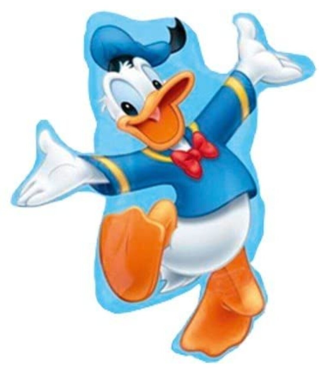Folienballon XXL "Donald Duck" - 66 x 71 cm - gefüllt