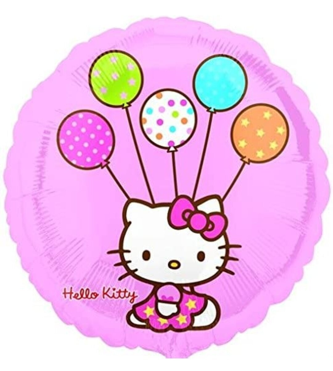 Folienballon "Hello Kitty Ballons"  -  45 cm - gefüllt