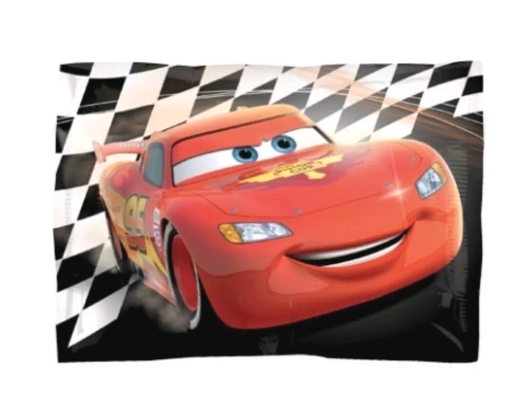 Folienballon XL Cars McQueen Flagge - 60 x 40 cm - gefüllt