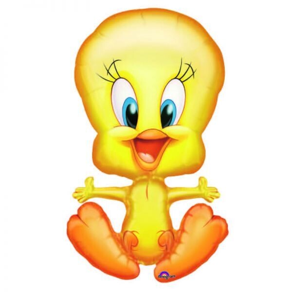 Folienballon XL Looney Tunes Tweety - 41 x 69 cm - gefüllt