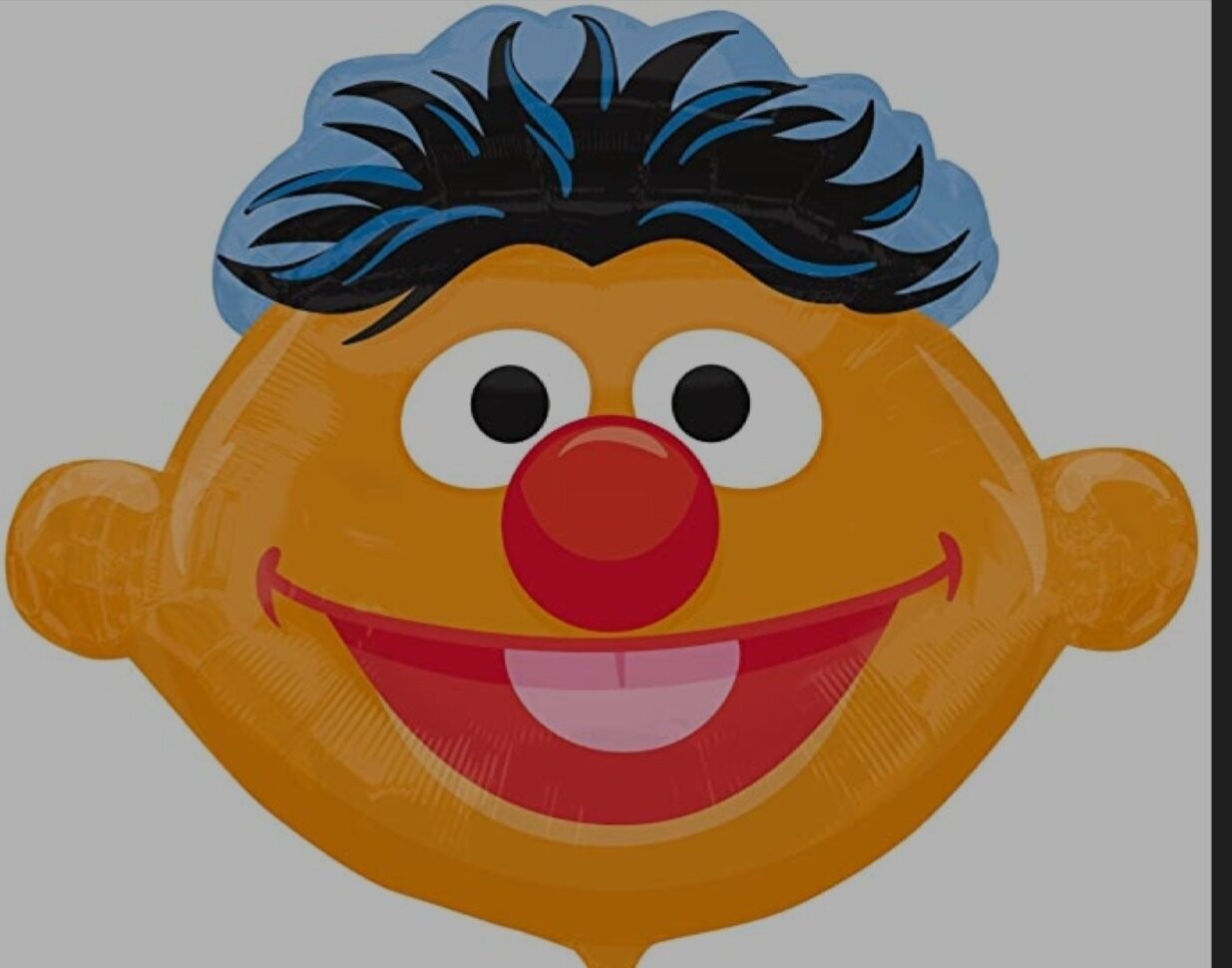Folienballon XL Sesamstraße Ernie - 58 x 46 cm - gefüllt
