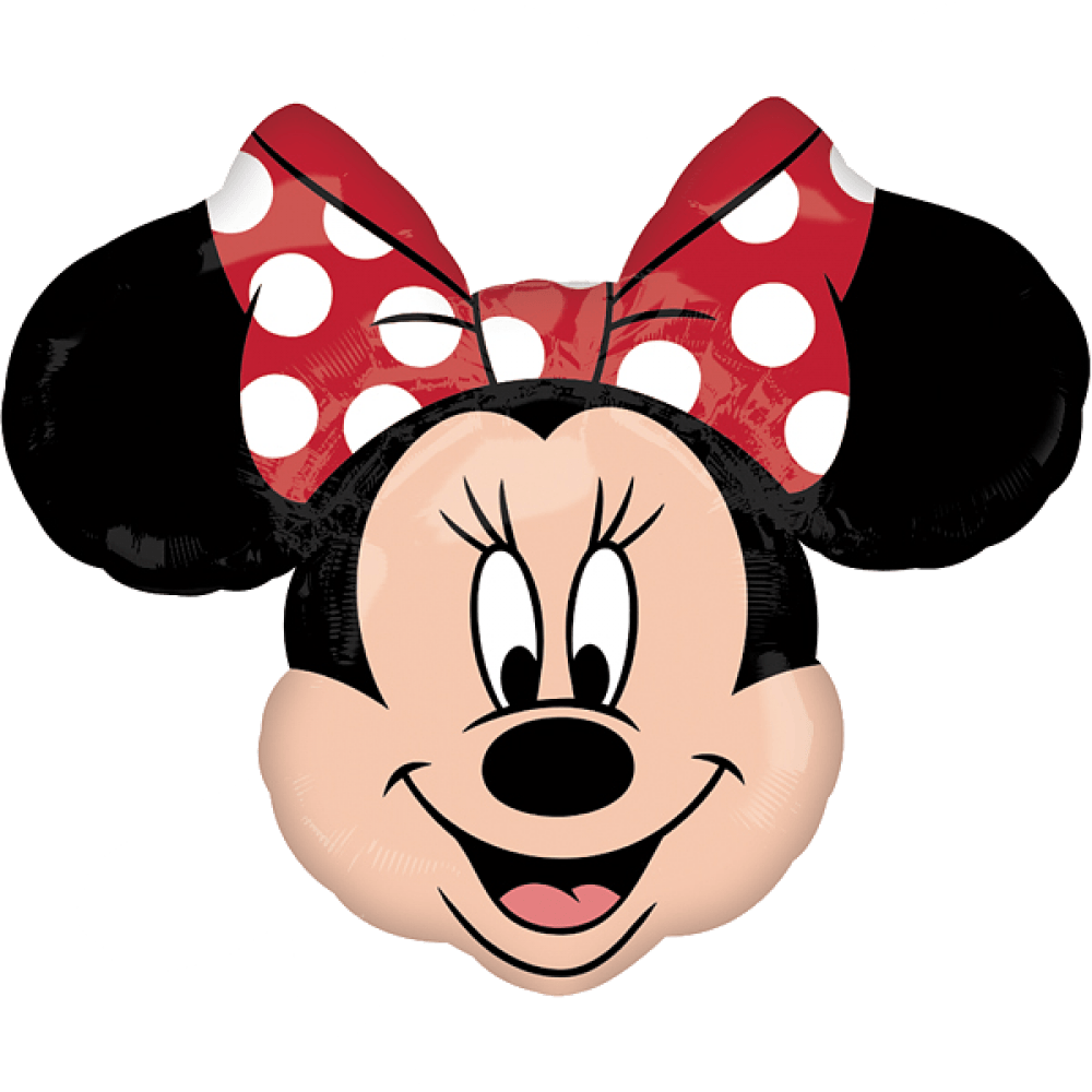 Folienballon XL Minnie Maus Kopf - 69 x 53 cm - gefüllt