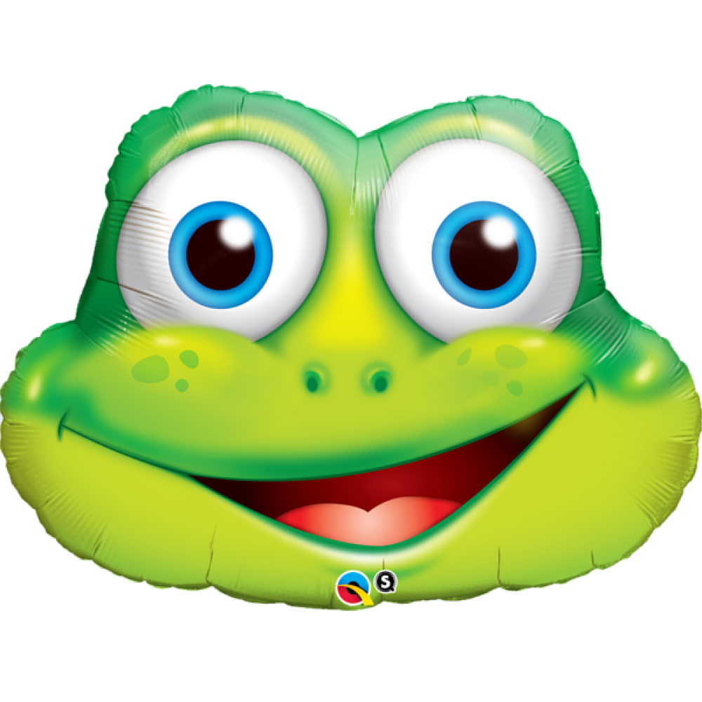 Folienballon XXL "Frosch" - 81 cm - gefüllt