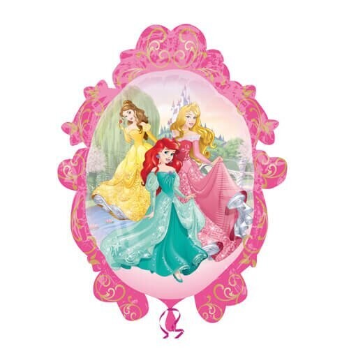 Folienballon XXL "Disney Prinzessinnen Spiegel" - 63 x 78 cm - gefüllt