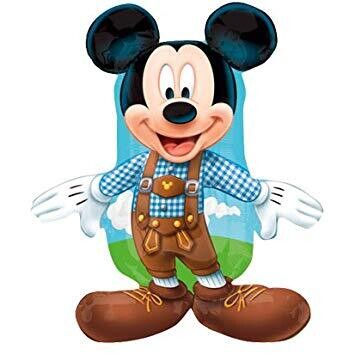 Folienballon XXL "Mickey Maus Oktoberfest" - 45 x 71 cm - gefüllt