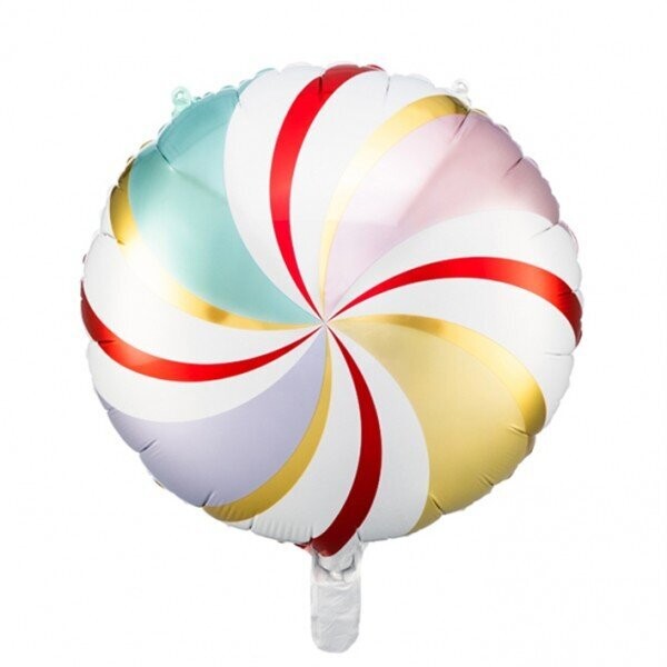 Folienballon Candy "Rainbow" - 35 cm - gefüllt