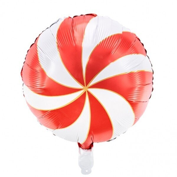 Folienballon Candy "Rot" - 35 cm - gefüllt