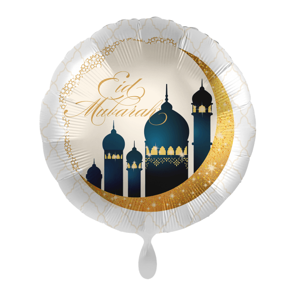 Folienballon "Eid Mubarak Shining Moon" - 43 cm - gefüllt