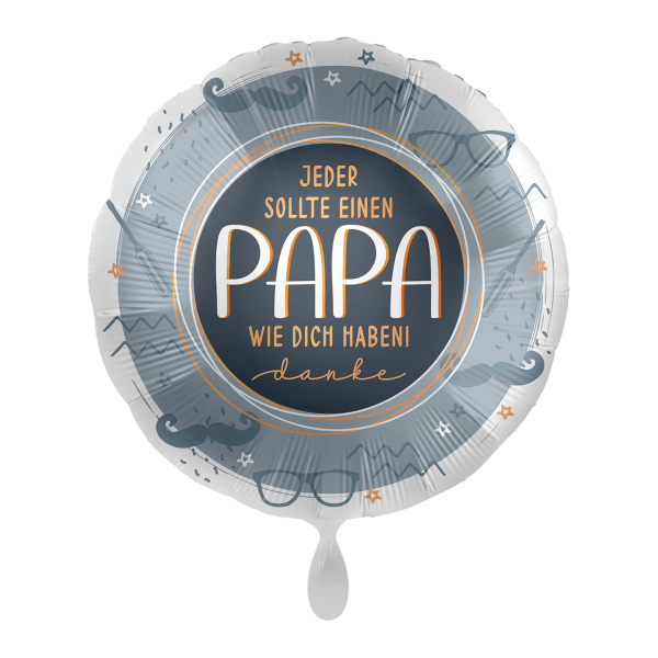 Folienballon "Einen Papa wie Dich" - 43 cm - gefüllt
