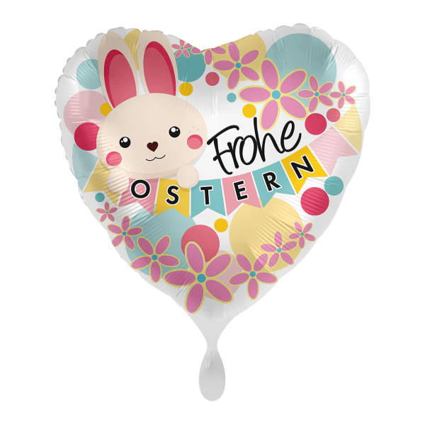 Folienballon "Osterhäschen" - 43 cm - gefüllt