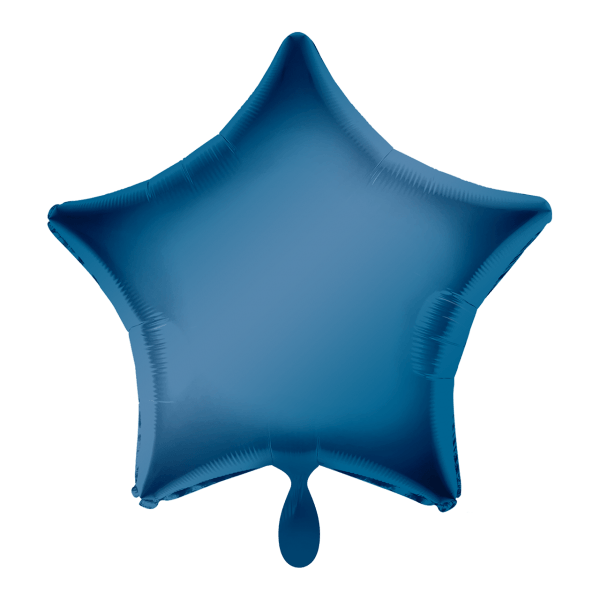 Folienballon "Stern blau" - 48 cm