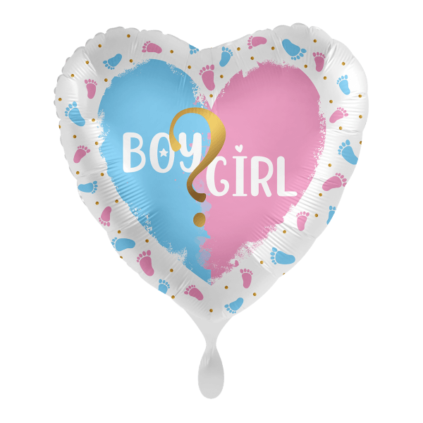 Folienballon "Gender Party" - 45 cm - gefüllt