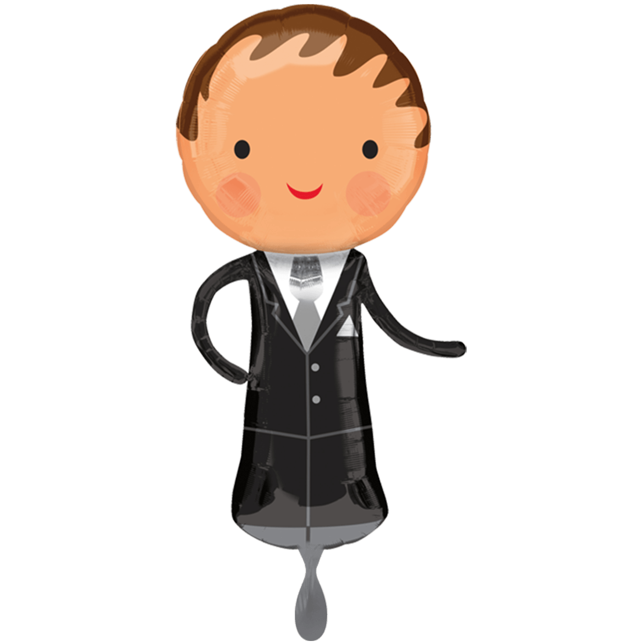 Folienballon XXL "Handsome Groom" - 101 cm - gefüllt