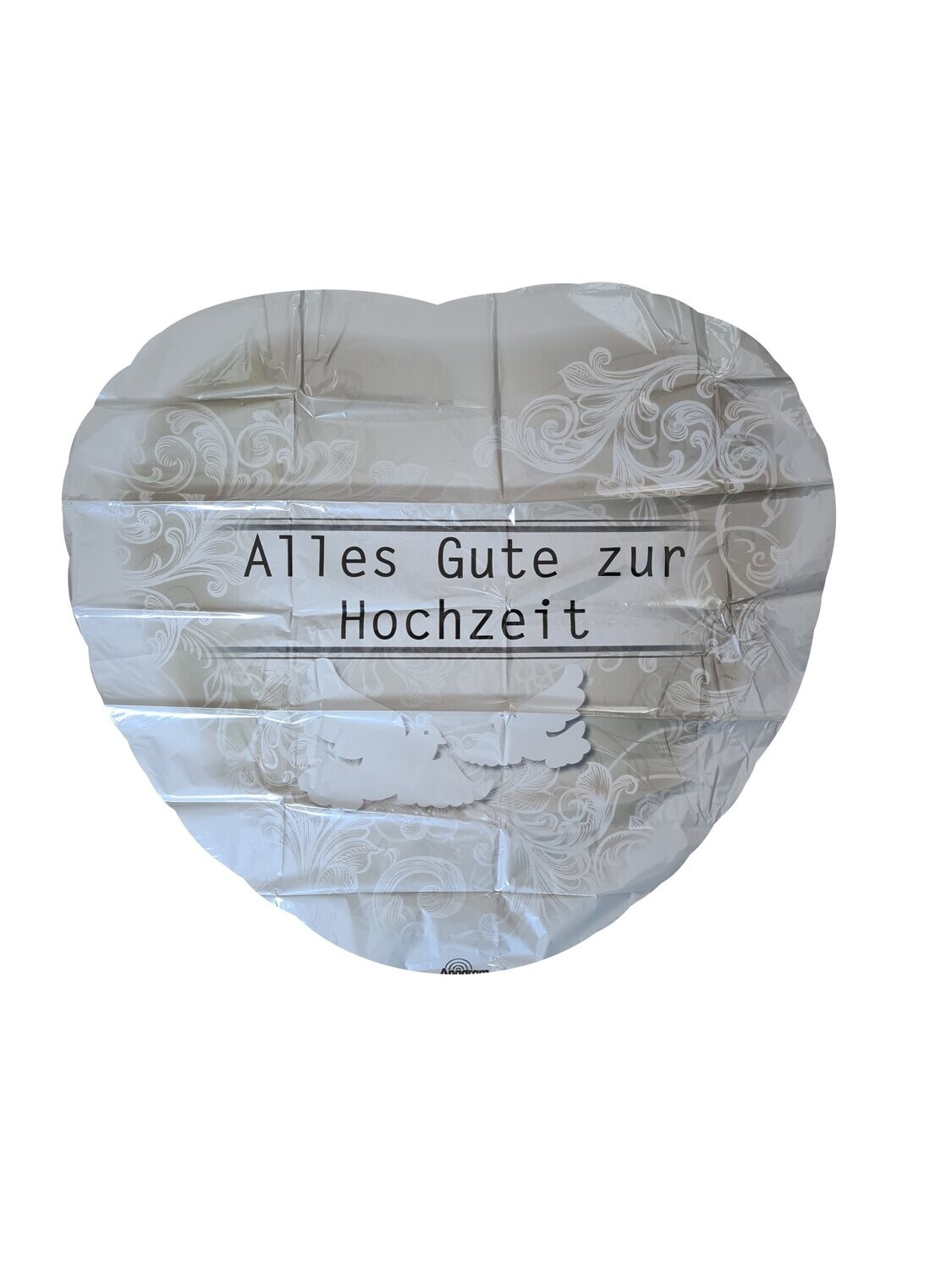 Folienballon "Alles Gute Tauben" - 43 cm - gefüllt