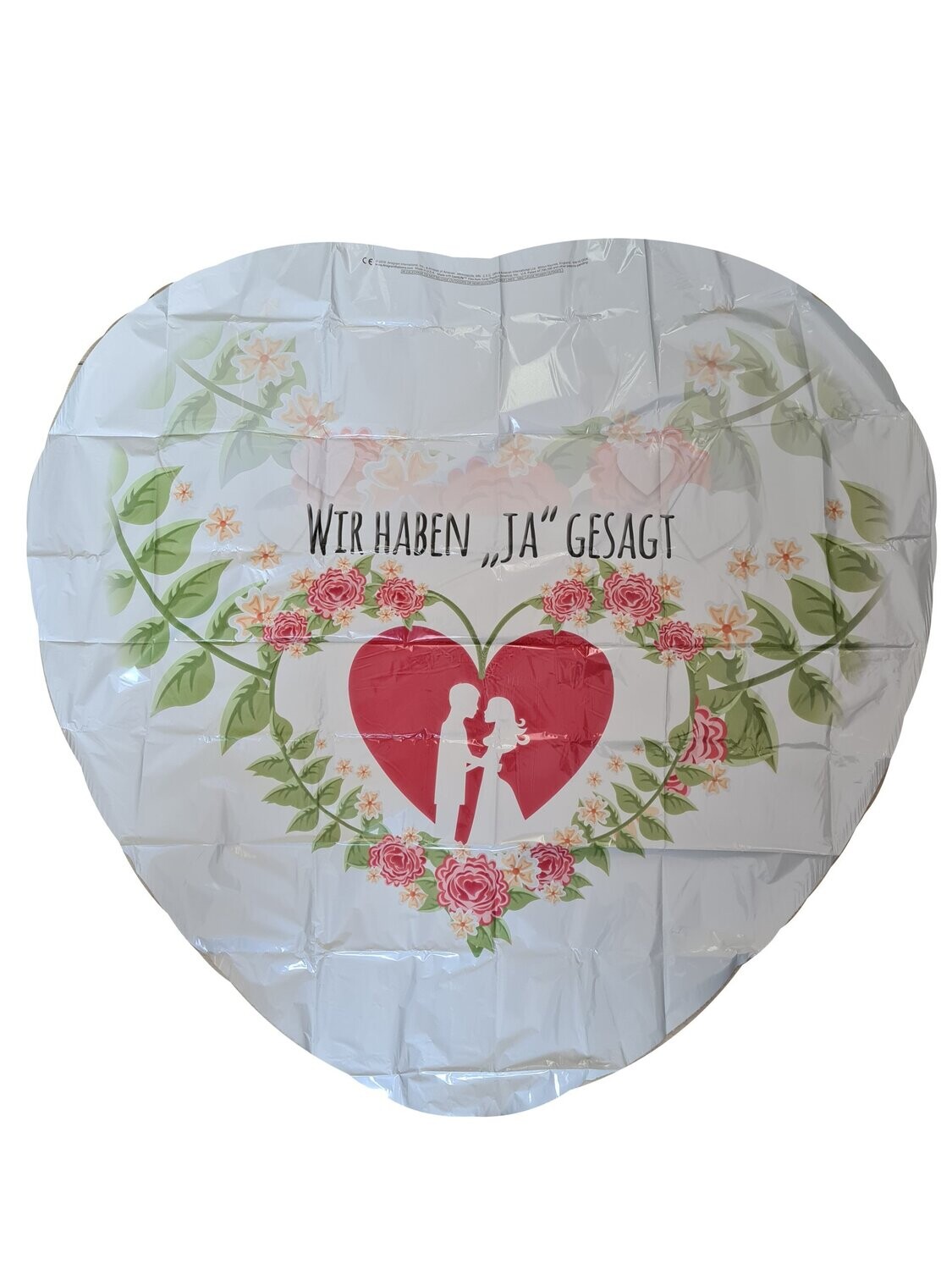 Folienballon "Wir haben JA gesagt" - 43 cm - gefüllt