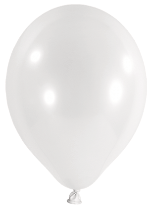 Latexballon "Weiß" - 30 cm - gefüllt