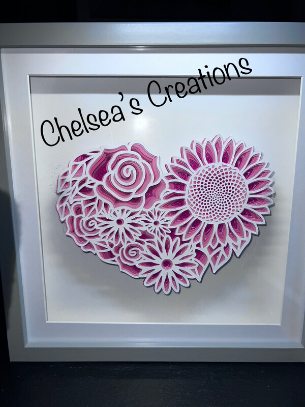 Chelsea&#39;s Creations Flower Hearts