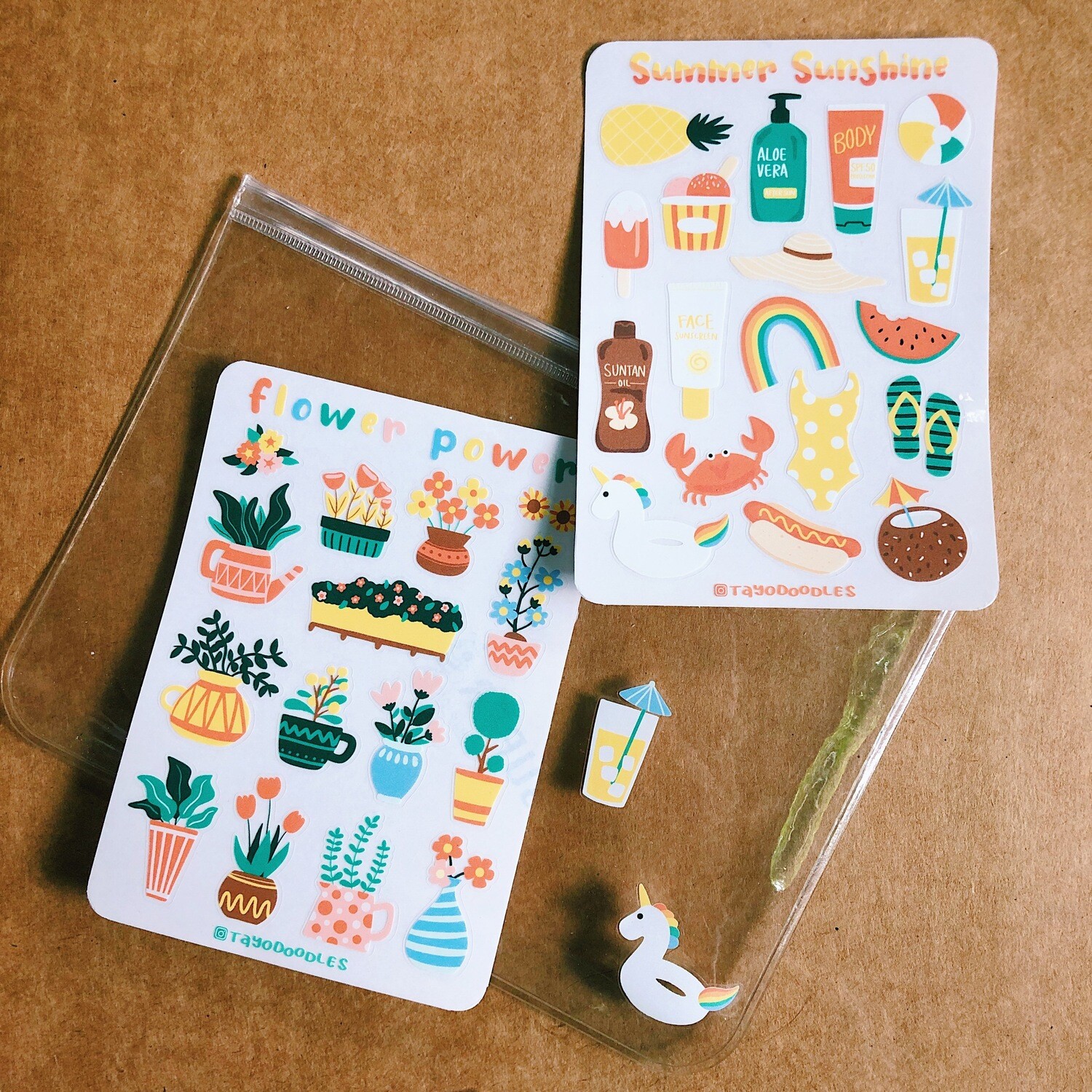 [2 DESIGNS] Textured Ink Stickers