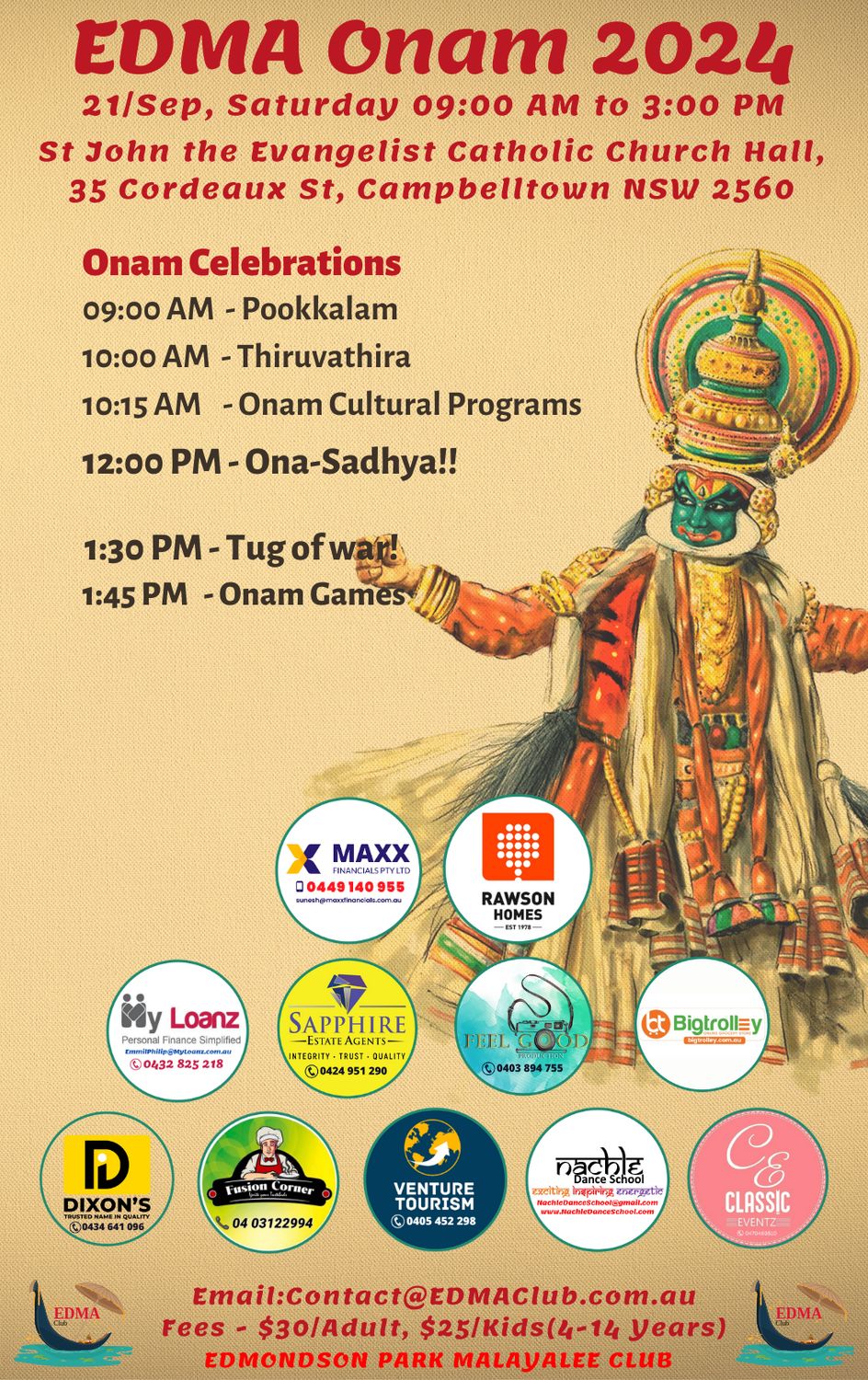 Onam 2025 Registration - Adult (Member)