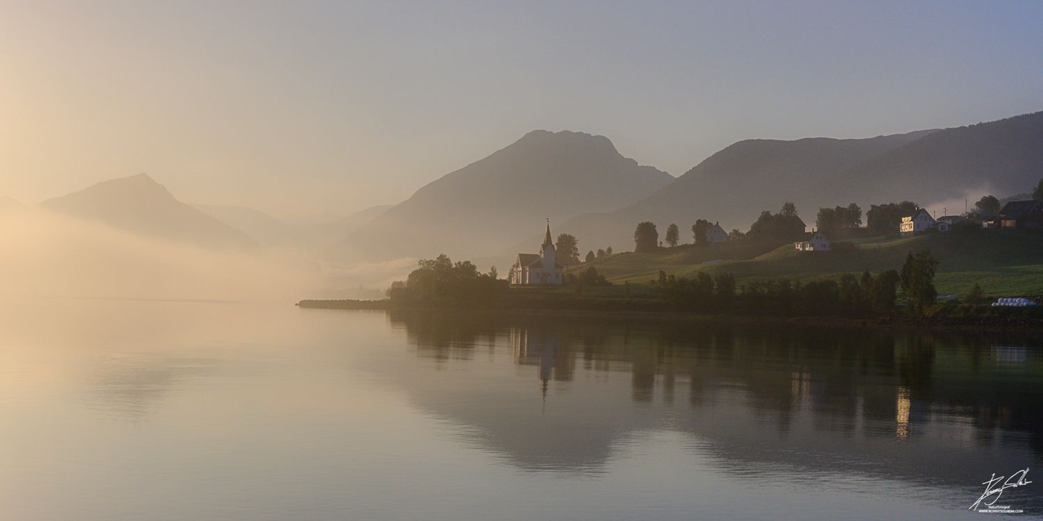 Ein disig morgon på Gimmestad