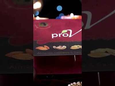 ProV Gifting Essential Gift Pack 300g (Almond, Cashew, Raisin 100g Each) (colors as per availability)