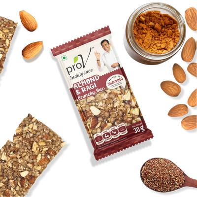 ProV Indulgence - Almond &amp; Ragi Crunchy Bar 30g