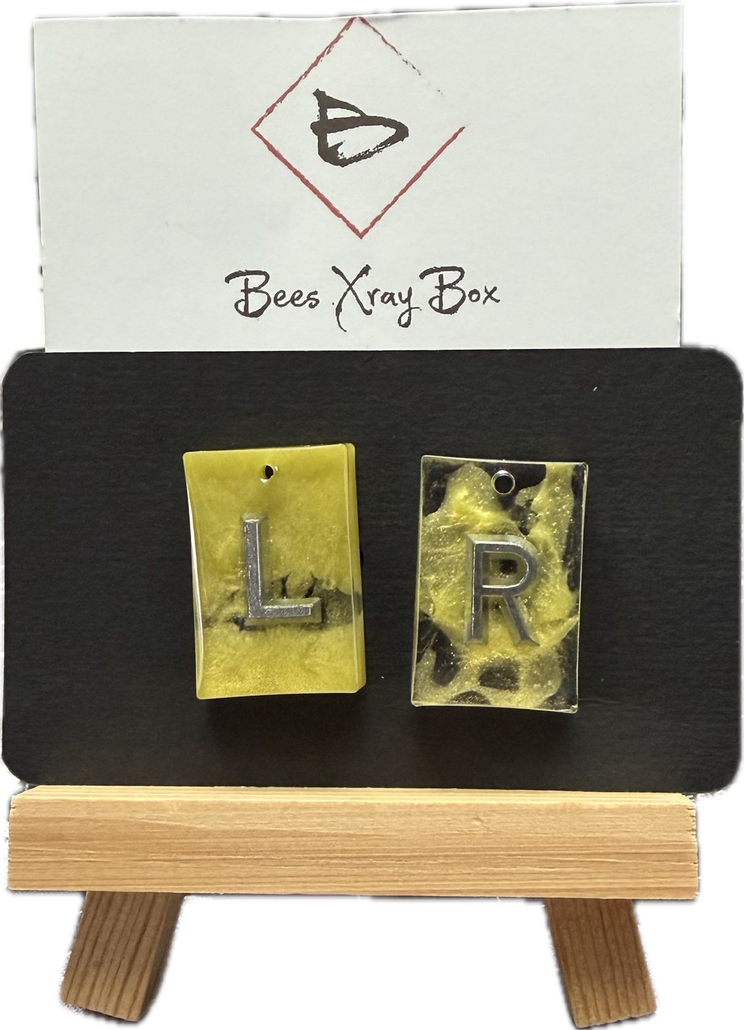 Röntgenbuchstabe / Xray Marker Gelb/Durchsichtig Unikat 5