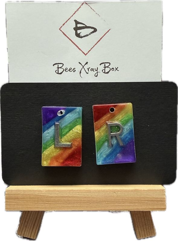 Röntgenbuchstabe / Xray Marker Regenbogen Röntgenbuchstabe / Xray Marker Regenbogen