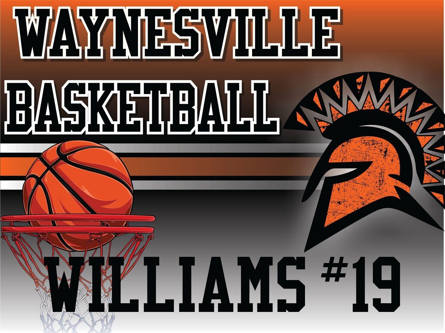 Waynesville Basketball Yard Sign