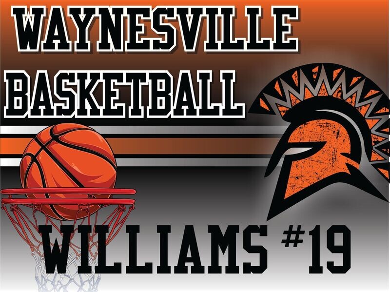 Waynesville Basketball Yard Sign