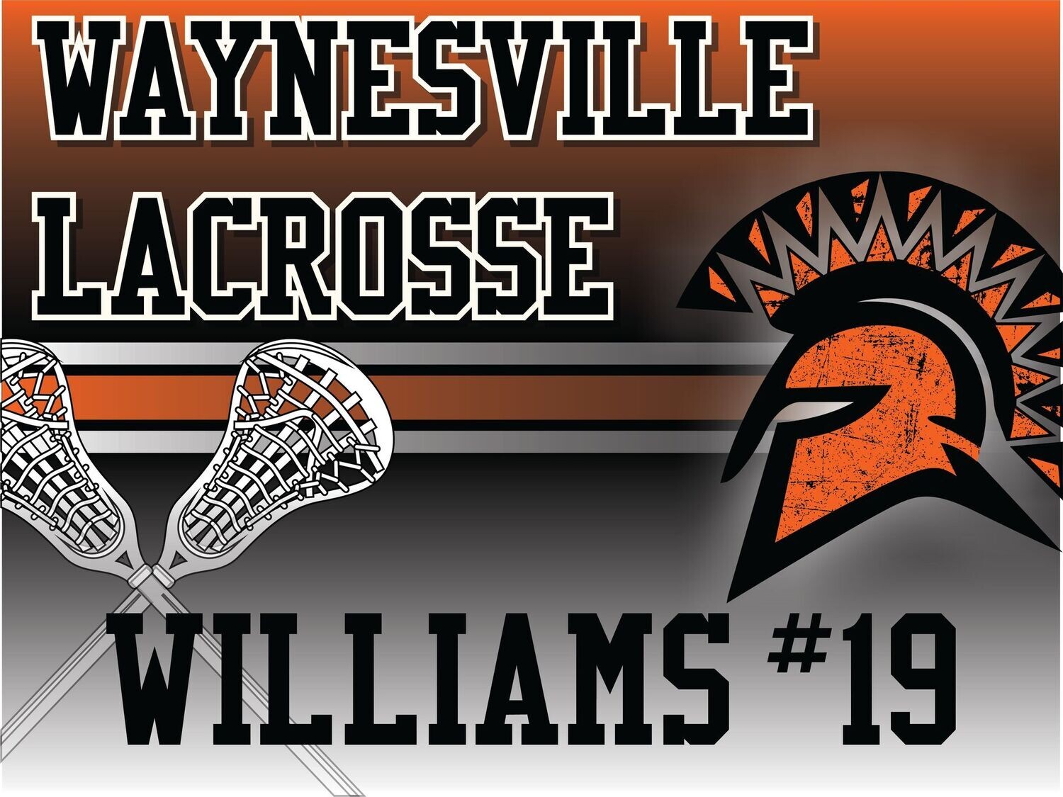 Waynesville Lacrosse Yard Sign